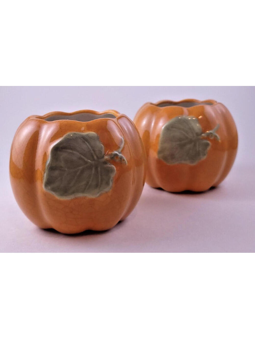 Party Lite Yankee Candle Vintage Ceramic Pumpkin Tea Light Candle Holder